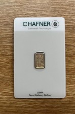 1g Gold C. Hafner 999.9 Fine