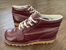 Kickers Kick Mens Classic Leather Chukka Walking Boots, Oxblood - Size 7