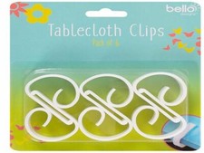 6 x White Tablecloth Weights