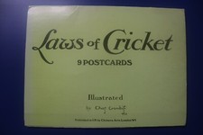 Laws of Cricket 9 Postcards