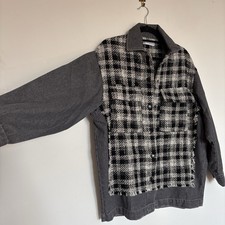 Checked Shirt/denim Mix Zara