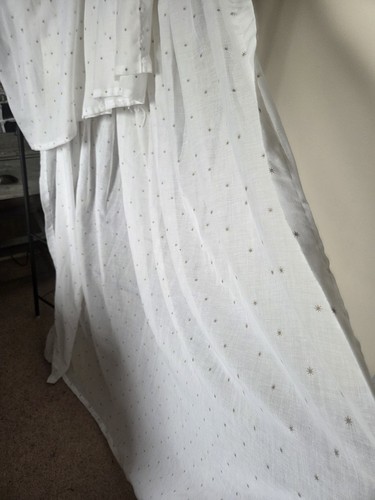 Vintage white cotton star - vintage,