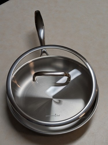 New pampered chef stainless - new,