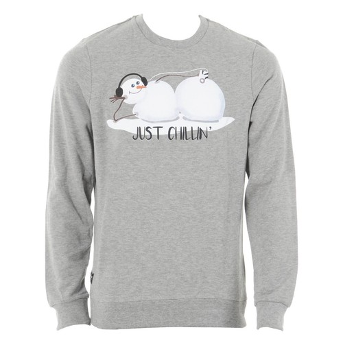 Mens snowman jumper grey - mens,