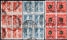 BERLIN 1949 35, 37, 64 stamped