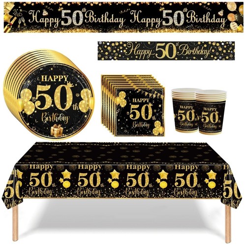 50th birthday banner backdrop - banner,