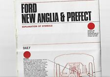 FORD NEW ANGLIA, SUPER & PREFECT & 5 & 7 CWT VAN~ CASTROL ~ LUBRICATION CHART 