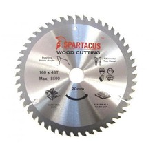 TCT Circular Saw Blade 160mm x 48 Fine Tooth x 20mm For Festool TS55 Plunge Saw