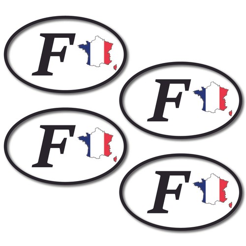 Country sticker 4pcs - 4pcs, 8x5cm