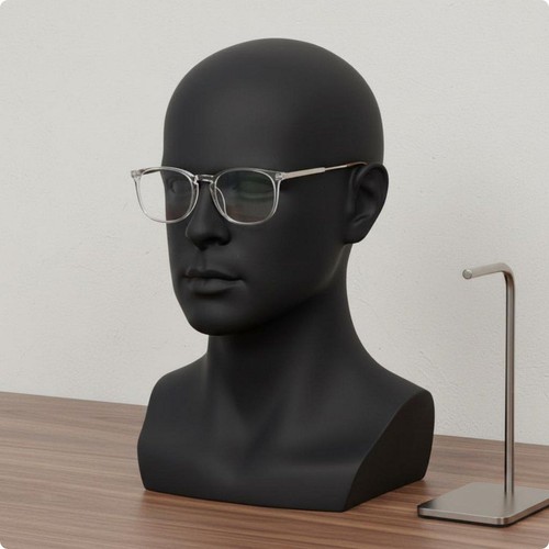 Male mannequin head - male,