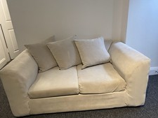 Creamy Fabric Sofa in