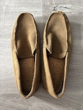 Vgc Men’s Next Brown Camel Moccasin Shoes Size 8 Slip On 