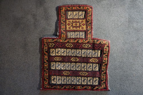 Hand woven vintage salt bag