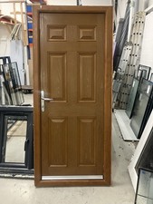 Solid Composite Door Oak On White Used