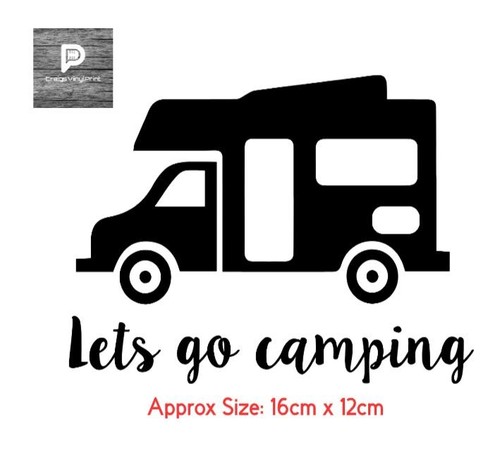 Camping vinyl sticker camper - camping,