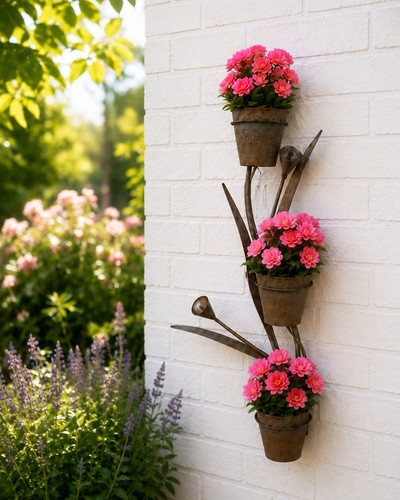 Copper lily wall - lily,