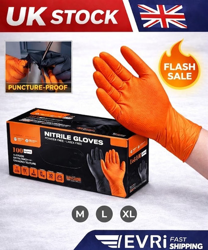 Nitrile mechanic gloves heavy - nitrile, "heavy