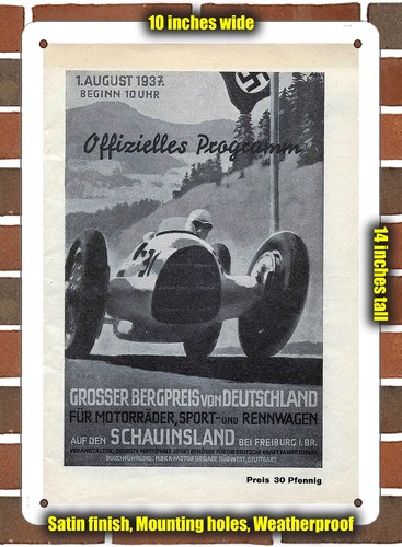 Metal sign 1937 freiburg - sign,