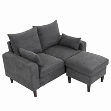 New fabric linen seater - linen, sofa