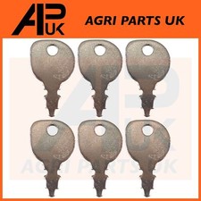Pack of 6 Ignition Keys for Ride-On Garden Tractors with Indak Key Countax Honda