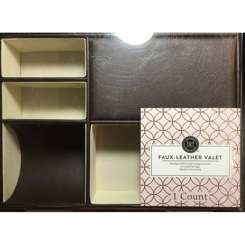Faux leather valet - faux, drawer