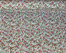 Duck egg & pink ditsy floral