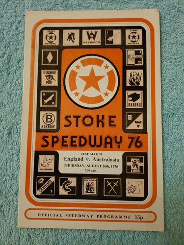 Stoke speedway 1976 england - speedway,