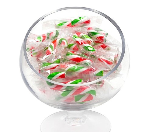 Cherry mini candy cane - candy, white