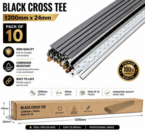 10pcs black cross tee - 10pcs,