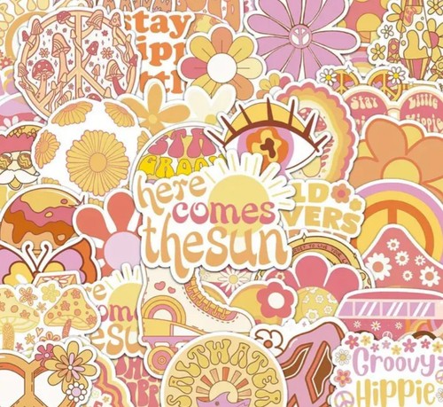 Groovy hippie stickers 50 - stickers, 20/50
