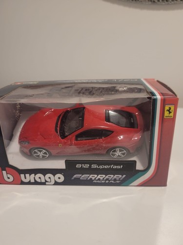 812 super fast ferrari burago - super,