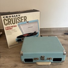 Crosley Cruiser 3-Speed Portable Turntable - Turquoise (CR8005A-TU)