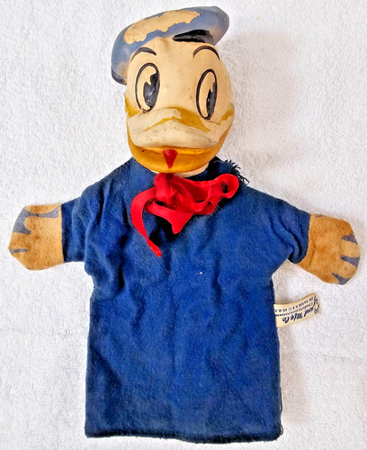 1950s donald duck hand - duck, puppet