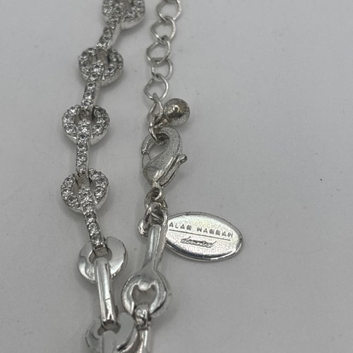 Alan hannah silver tone clear - hannah,