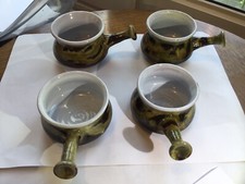 4 Cliff Pottery  Hand Made Soup Bowls - Youghal Ireland