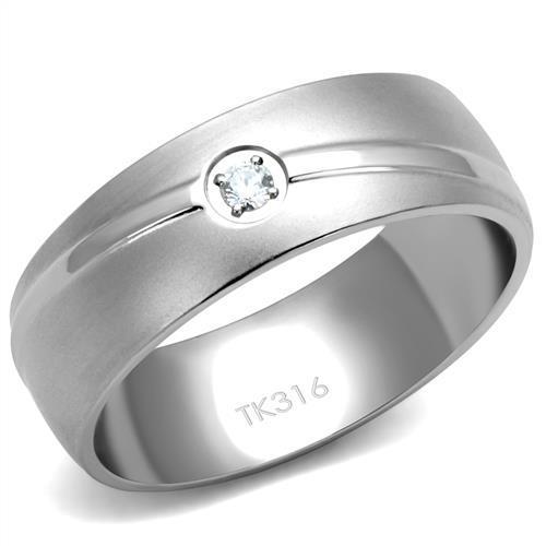 Mens band ring stainless - band,