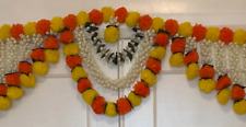 Decorative Marigold Flower Indian Wall Garland / Bunting 3 Meters (10 ft.) wide