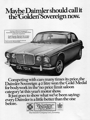 1971 daimler sovereign - daimler, (jaguar