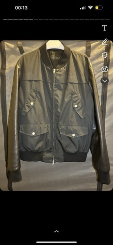 Gucci men leather - gucci, bomber