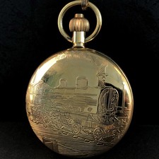 Vintage Brass Skeleton Pocket