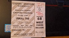 TICKET COLLECTORS: MANCHESTER UNITED - BENFICA LISBON EUROPEAN CUP FINAL 1968