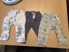 3x Star Wars Baby Trousers, 6-12 Months Baby Gap, Mandolorian And Yoda