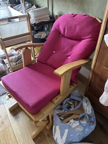 Glider classic wooden nursing - glider,