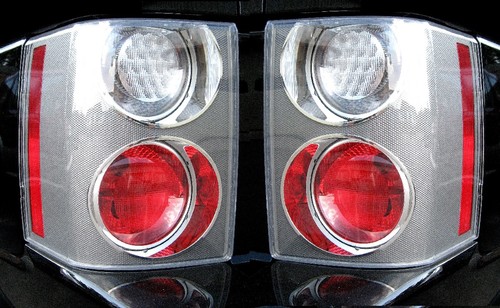 Pair rear lights clear - rear,