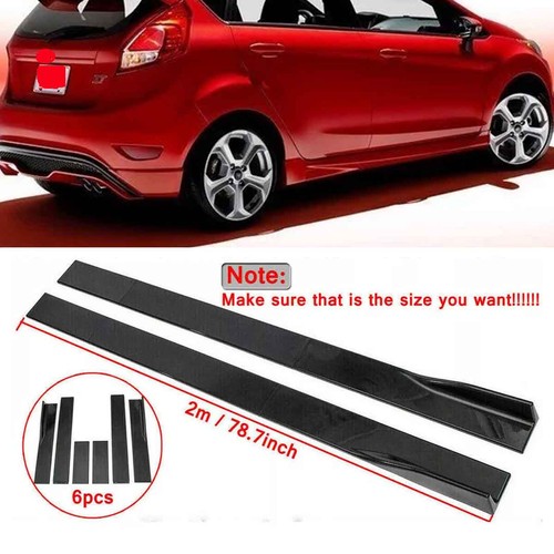 Gloss black side skirt - 78.7",