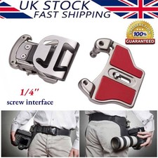 Universal Camera Belt Clip System Holster For DSLR SLR Cameras Quick Release New