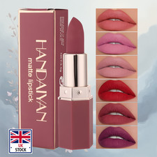 Long Lasting Waterproof Velvet Matte Lipstick – Rich Pigment Lip Color Makeup UK