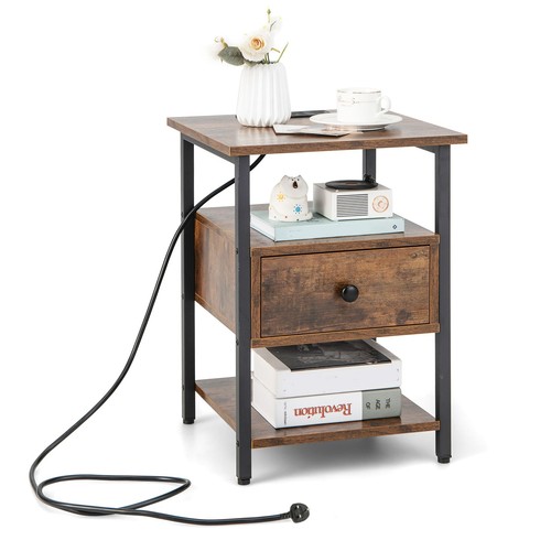 Bedside table with - with, charging