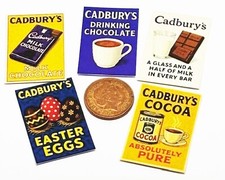 Dolls House Shop Posters Retro 1:12 Scale Miniature Old Fashion Set 2 tumdee