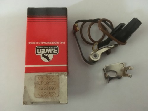 Contact breaker points